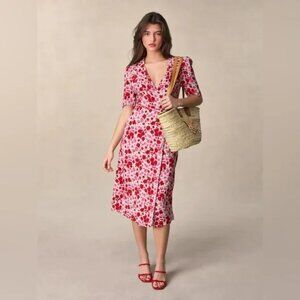 Rouje Gabin Wrap Dress in Size 44